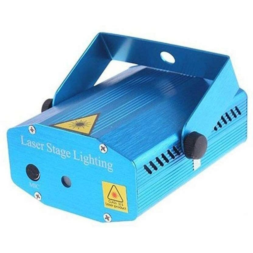 ZILLOQUIL Mini LED Disco Laser Light Projector Stage Lighting Sound DJ Voice Activated for Party Club Light, DJ Stage Lamp for Birthday Decoration and Diwali Festival Decoration (Dj Light)
