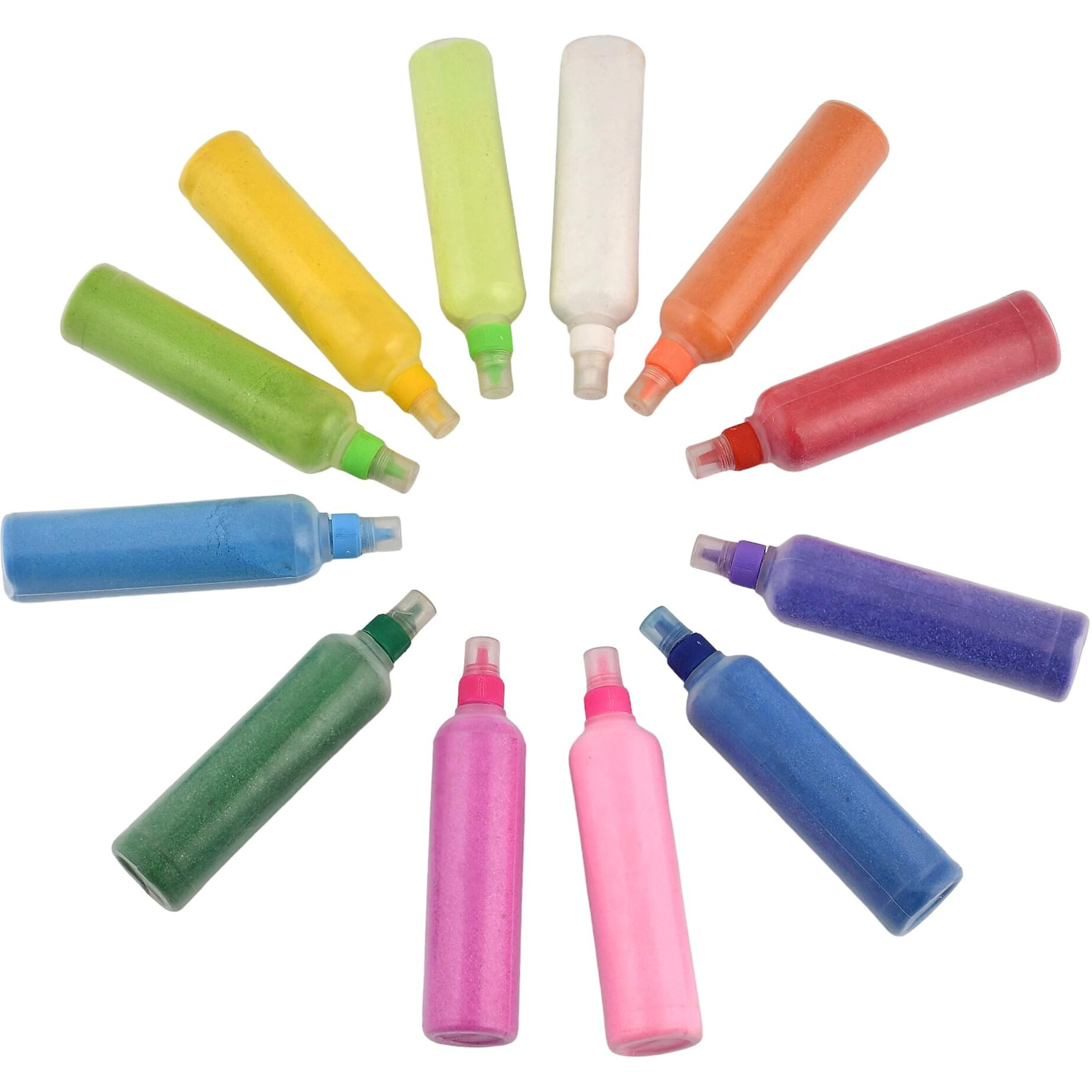 CraftVatika Rangoli Colour Powder Tube Kit, Diwali Decoration Items Bottles Tool Floor Art Rang for Home Navratri Pongal Pooja Mandir Decor