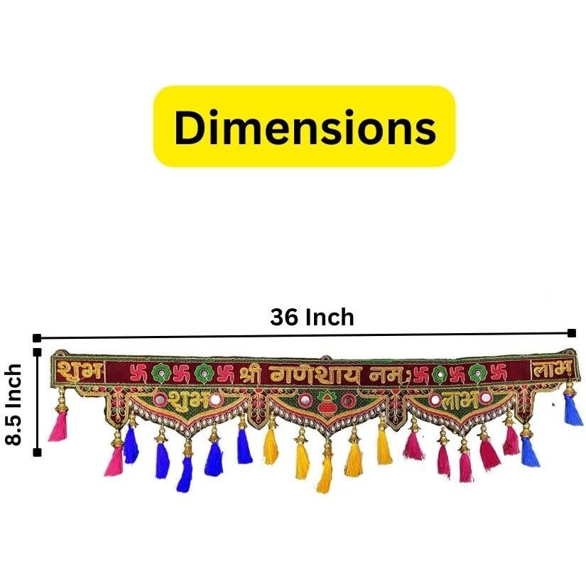 CraftVatika Toran Bandarwal for Home Door Latest Diwali Fancy Traditional mandir Decoration Item