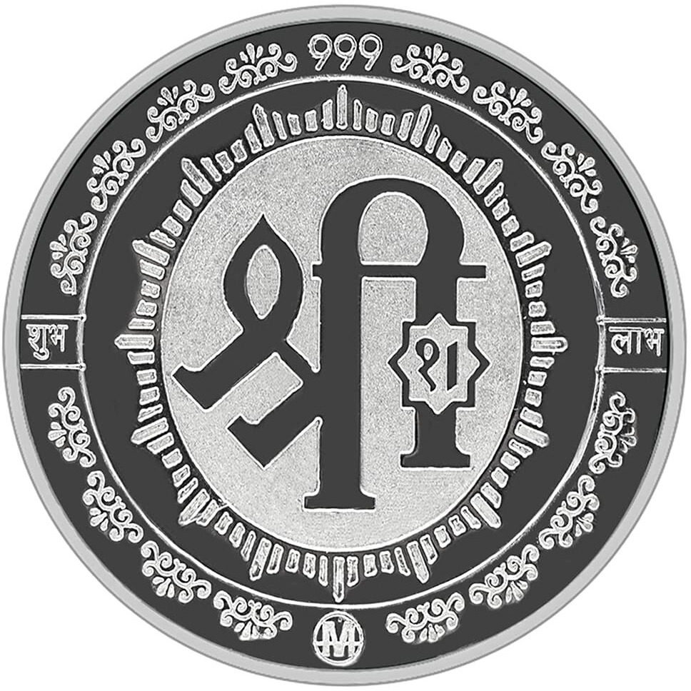 MAA SILVER 999 Purity Silver Laxmi/Lakshmi Ji Coin/Sikka for Diwali|Dhanteras with Box for Gifting & Religious Use (5 Grams)
