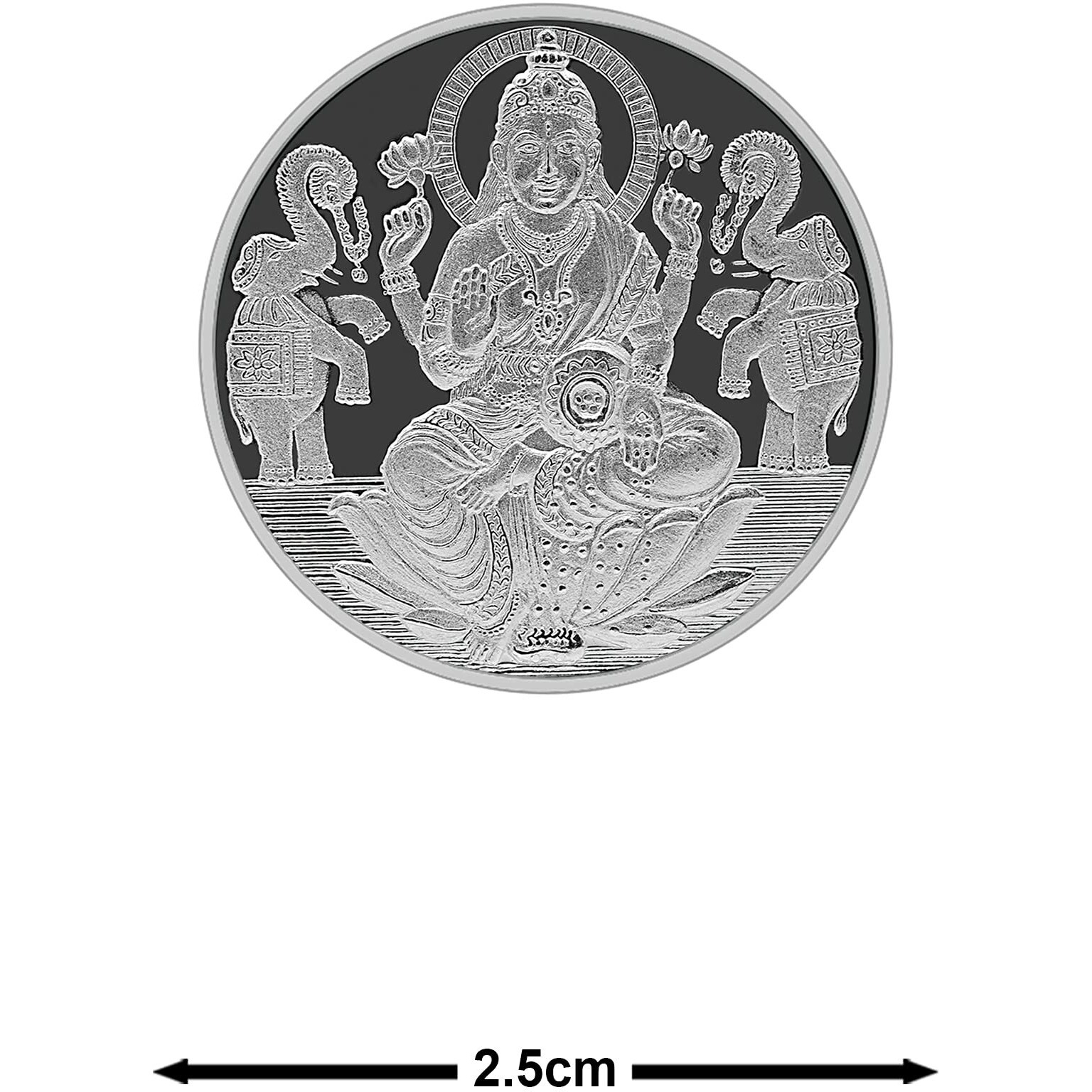 MAA SILVER 999 Purity Silver Laxmi/Lakshmi Ji Coin/Sikka for Diwali|Dhanteras with Box for Gifting & Religious Use (5 Grams)