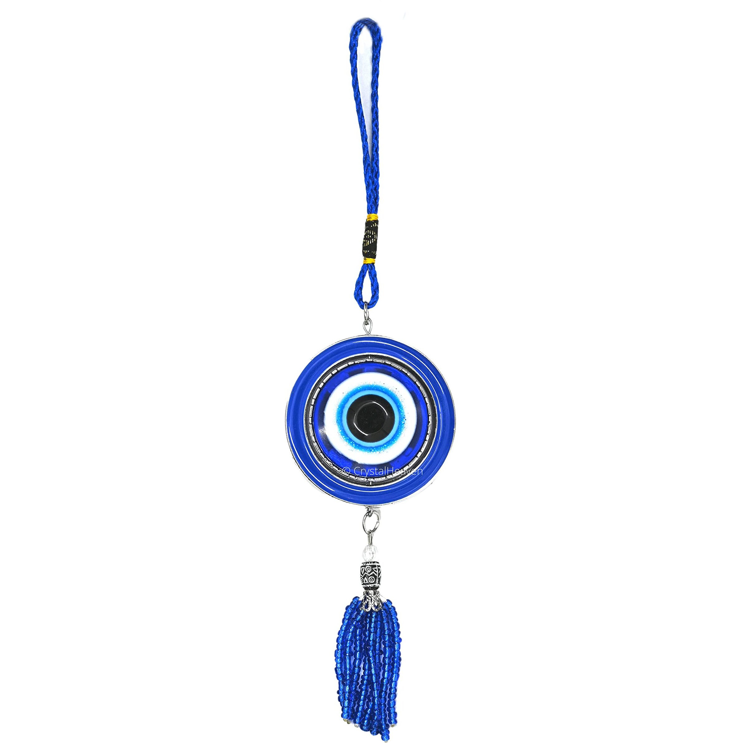 Evil Eye Hanging for Home, Nazar Battu for Home Entrance Diwali Door Hanging Gift - Evil Eye for Car Hanging (9 inch, Blue Evil Eye)