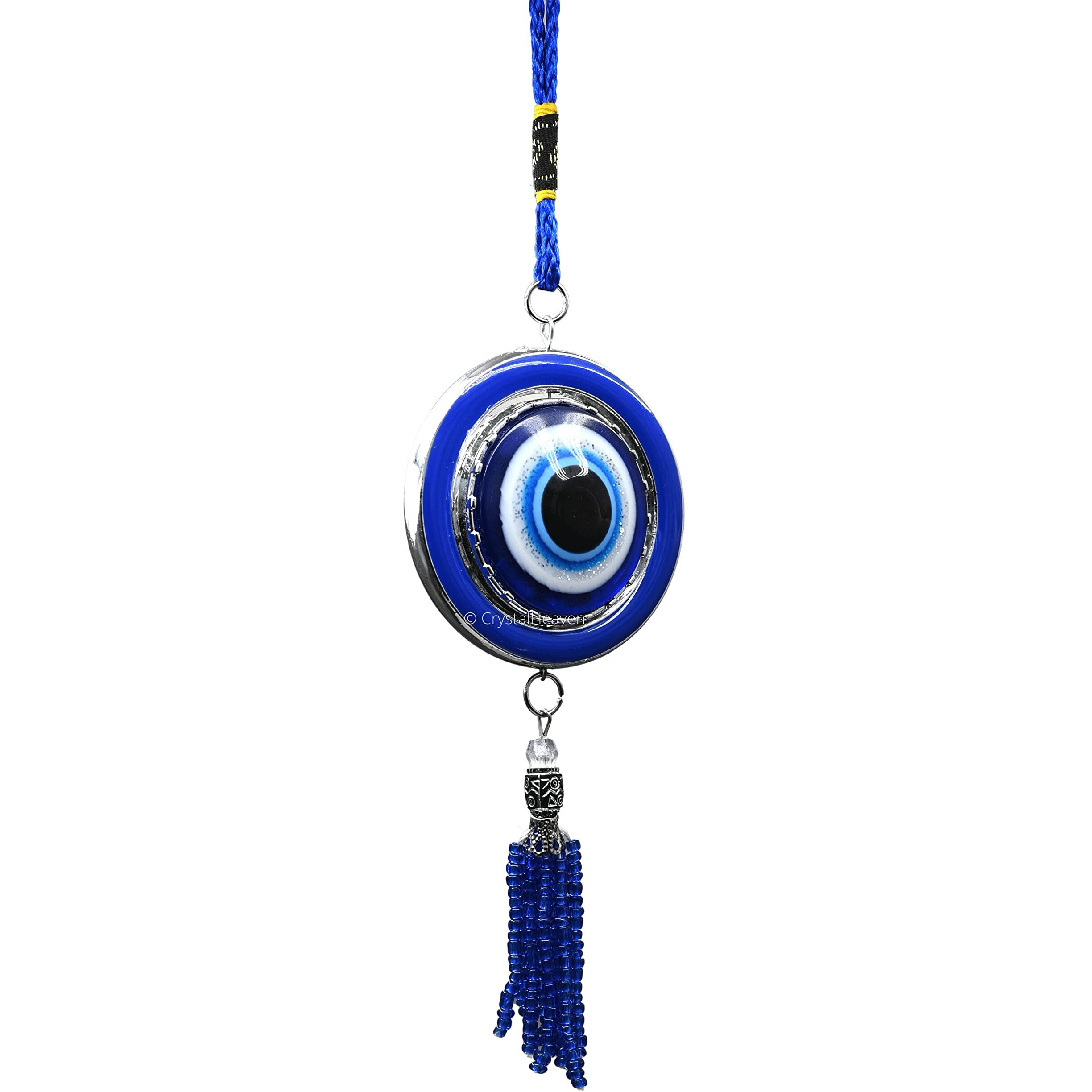 Evil Eye Hanging for Home, Nazar Battu for Home Entrance Diwali Door Hanging Gift - Evil Eye for Car Hanging (9 inch, Blue Evil Eye)