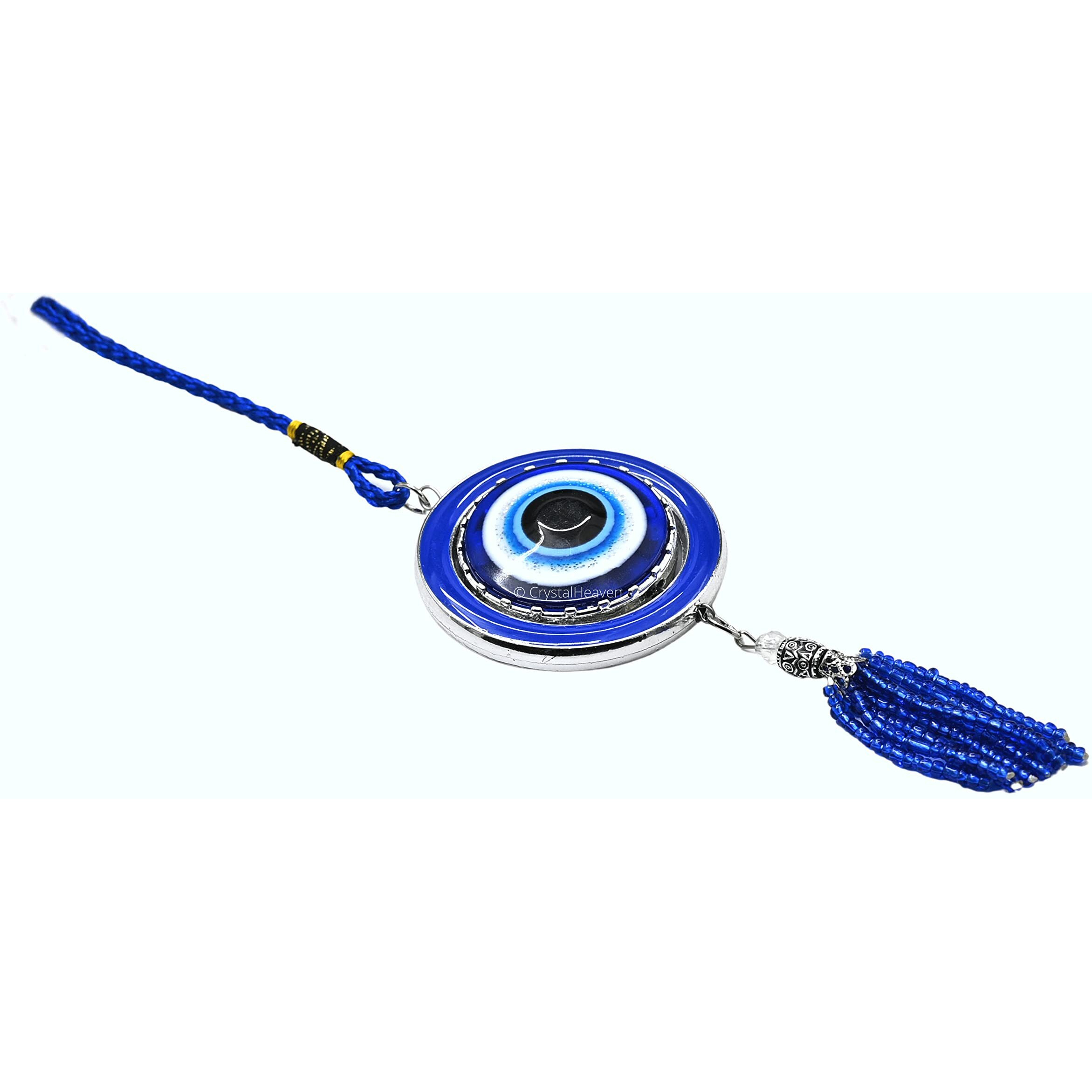 Evil Eye Hanging for Home, Nazar Battu for Home Entrance Diwali Door Hanging Gift - Evil Eye for Car Hanging (9 inch, Blue Evil Eye)