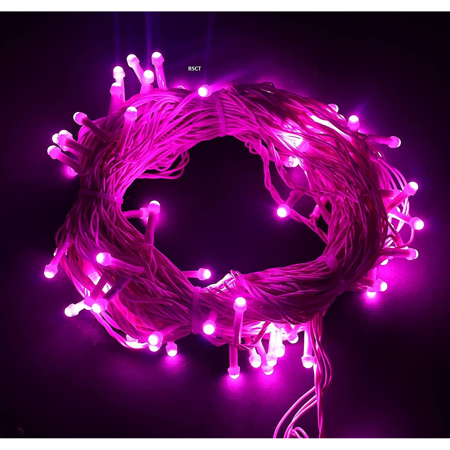 The Purple Tree Pink LED Fairy Light for Diwali (12 Mtr, Pack of 1) Serial Lights for Decoration- Electric Corded String Lights for Home Decoration, Diwali Decoration Lights, Balcony Lights