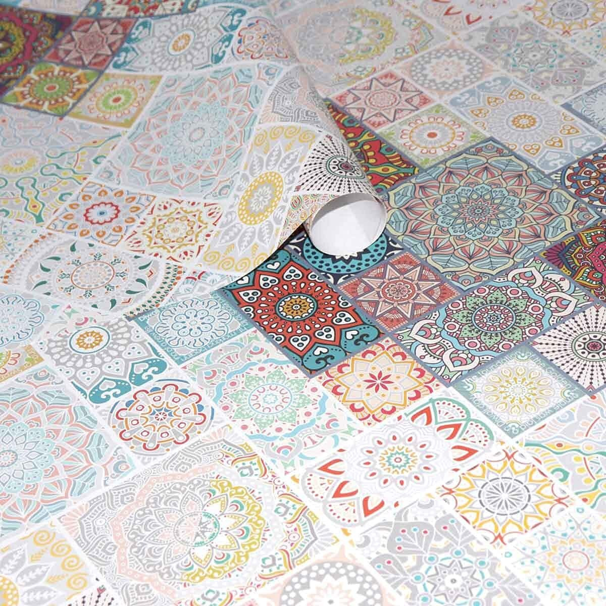 eVincE Gift Wrapping Paper Diwali gifting ideas New Year theme dinner party return favors | set of 20 Sheets 50 x 70 cms | for corporate gifts wraps | Festive Mandala Gift papers for everyone