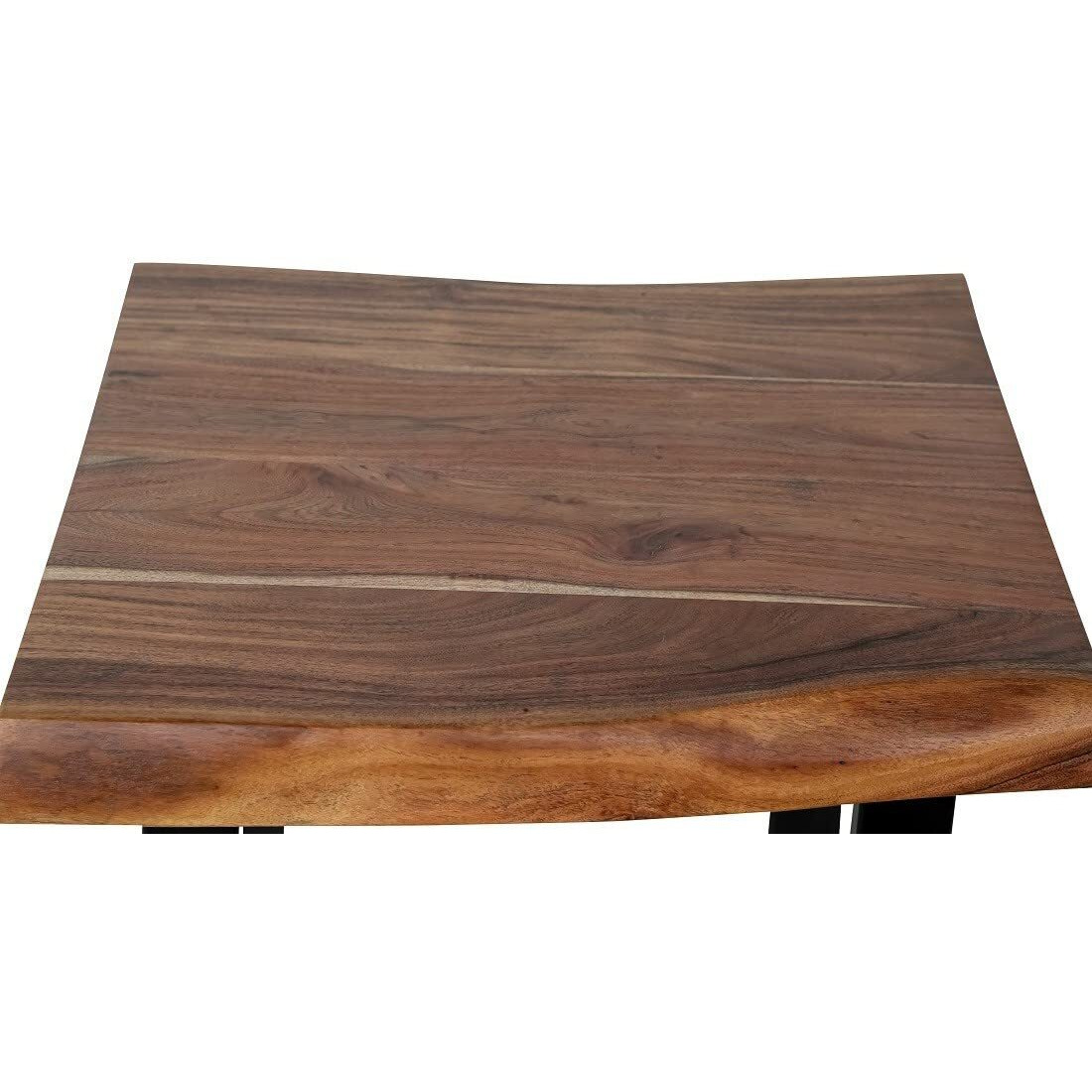 SMAART CRAAFTS Irish Solid Wood END Table for Living Room | Premium Live Edge Shape Side Table for Home | Acacia Wood, Natural Finish | Diwali Decorations