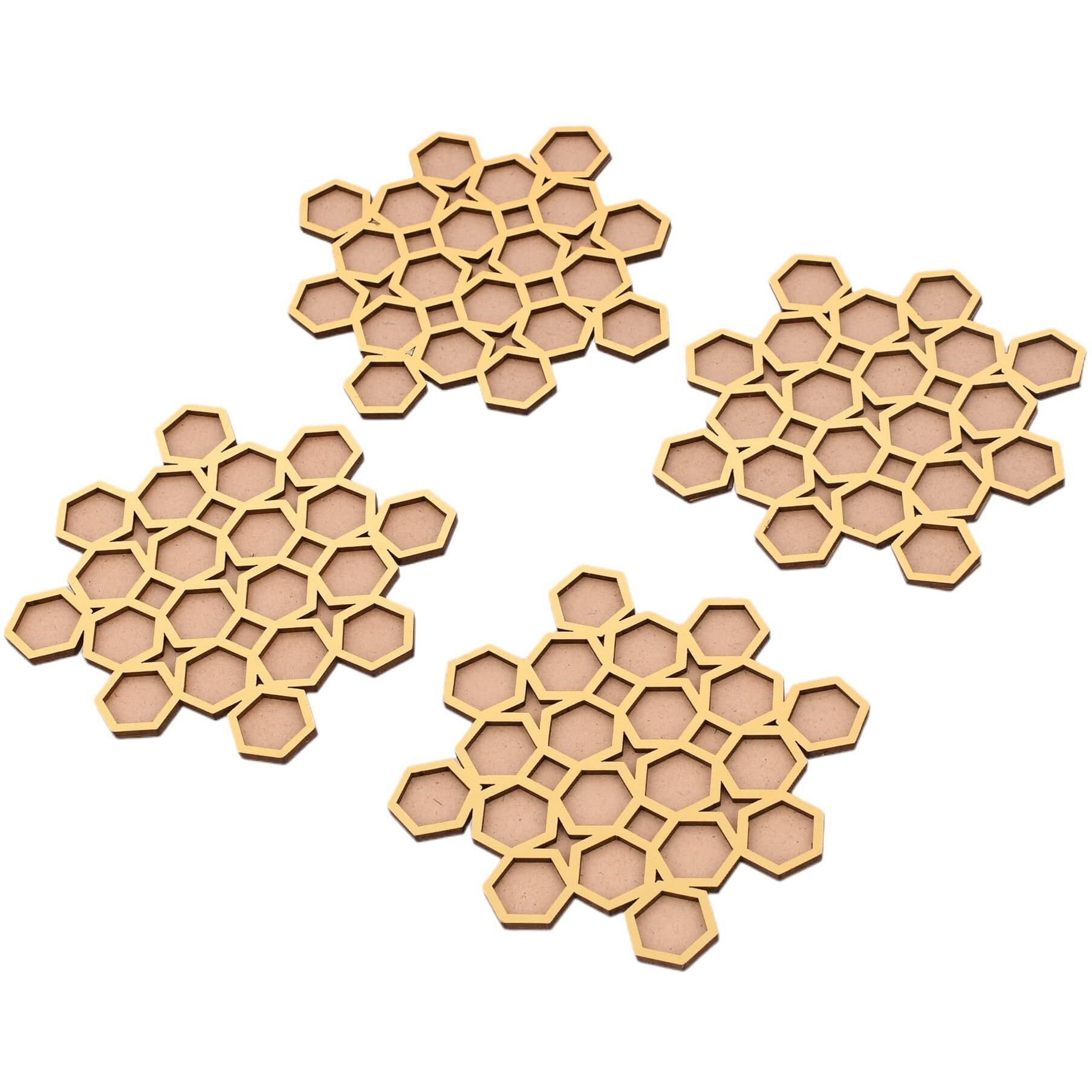Rangoli Making Tools Kit, Rangoli Template for Diwali Decor, Reusable Island Poratable Floating Rangoli Waterproof Rangoli Templete, Diwali Decoration Item for Home Office (Set of 4)