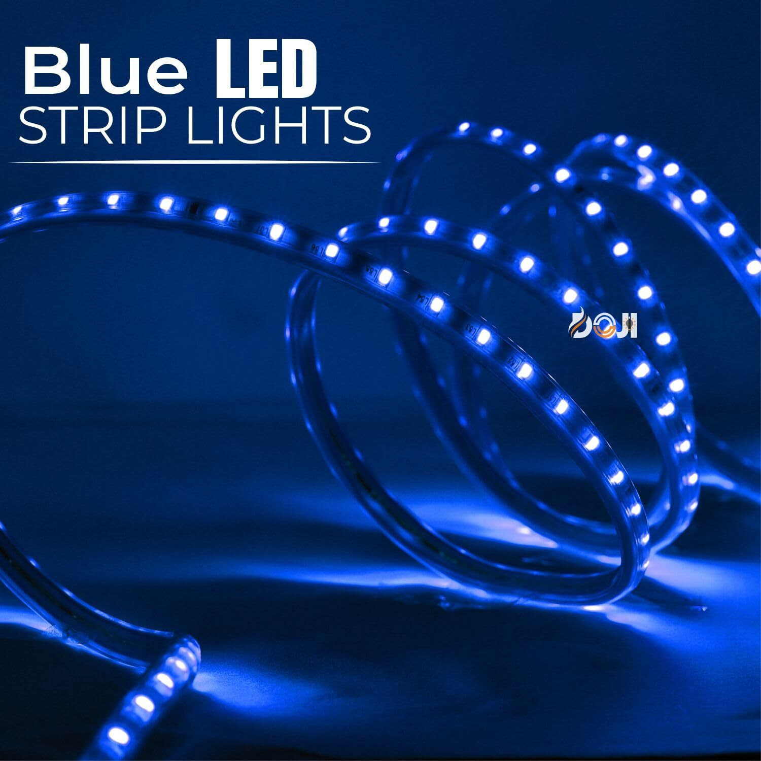 DOJI LED Strip Light,Rope Light for Ceiling, Indoor,Outdoor,Decorative,Diwali,Christmas,Festival,Cove,False Balcony,Entrance.(40 Meter, Blue)