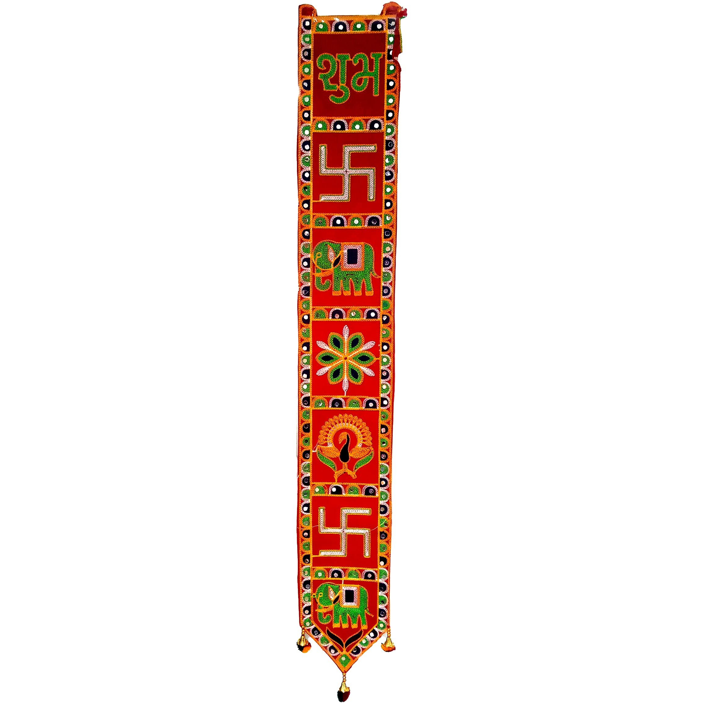CraftVatika Handmade Toran Toranam Bandarwal Wall Door Hanging Ornaments For Main Gate Entrance, Home Office Diwali New Year Decorations, Home Decorative Items, 36 Inch