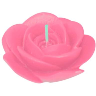 Shraddha Creation Floating Rose Candle | Water Floating, Pink Rose Shaped Decorative Scented Candle with Cucumber Melon Fragrance, Perfect for Diwali, Party and Wedding Decoration (Set of 8)
