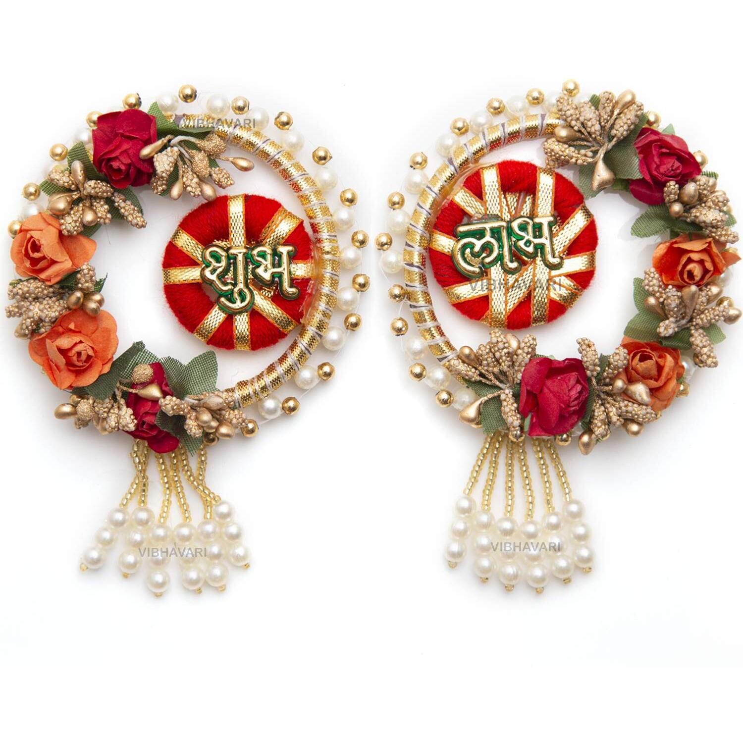 HomeSquare Shubh-Labh Door Hanging for Diwali/Home Decoration (Model 6)