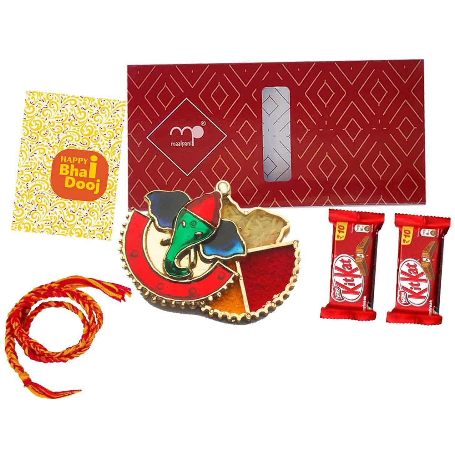 Maalpani Divine Kankavati with Chocolate | Wedding Day/Engagement/Diwali Festival/Bhai Dooj Gift | Diwali Gift Hamper