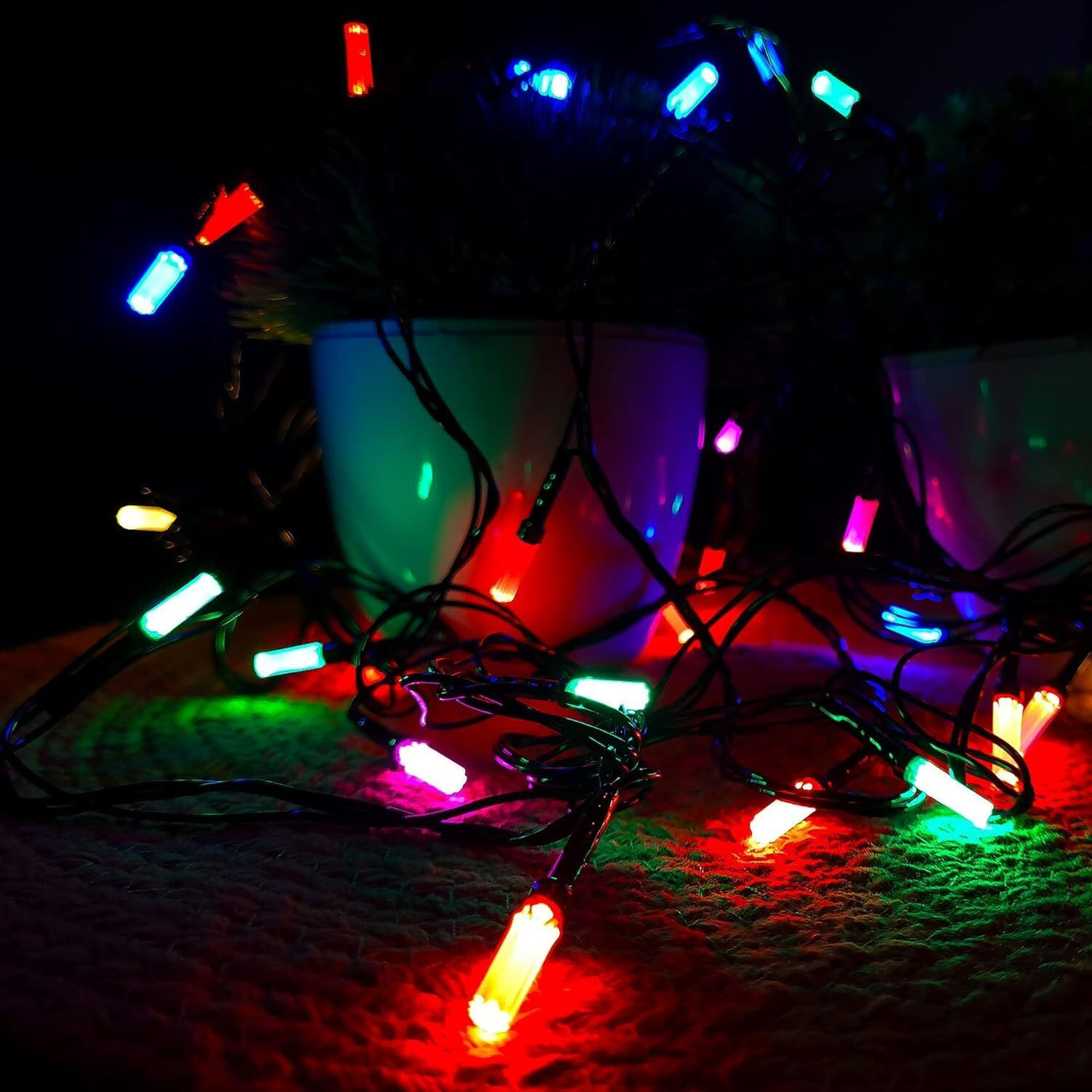 fizzytech LED Sugar Cane String Light Strip 15 M Light for Party/Birthday/Diwali/Christmas/Navratri/Valentine Gift and Lights of Home Decoration