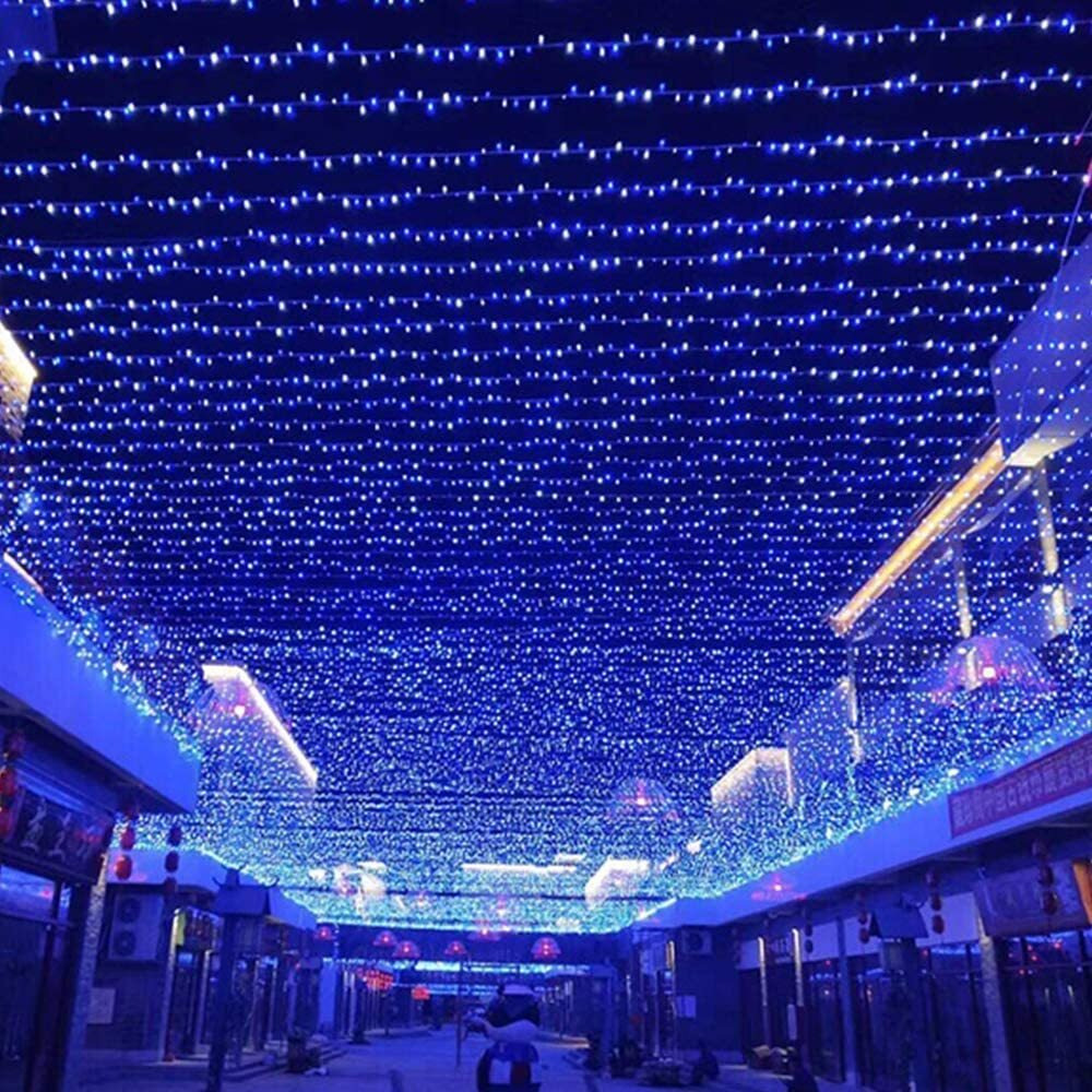 fizzytech 60 LED Rice Light for Decoration Strip and Series Light for Diwali Christmas Lights of Home Decoration, Bedroom Wedding, Birthday Party Patio - 20 Meter (Pack of 1, Blue)