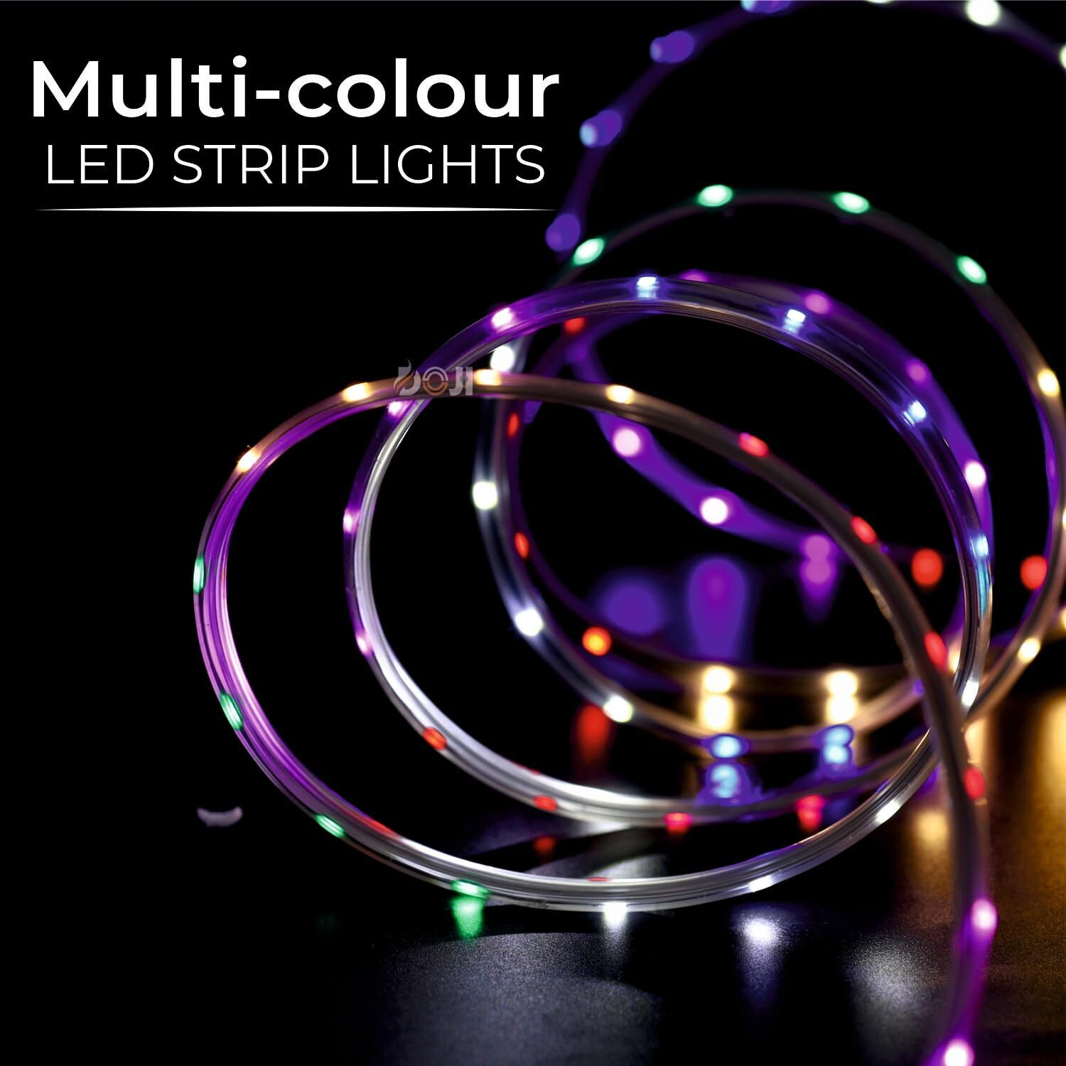 DOJI LED Strip Light,Rope Light for Ceiling, Indoor,Outdoor,Decorative,Diwali,Christmas,Festival,Cove,False Balcony,Entrance.(45 Meter, Multicolor)