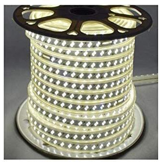 Mufasa Dual Row LED Rope Light Indoor Outdoor Strip Home Decoration Lights, Diwali Festival Lights False Ceiling, Balcony 220V AC (Non Adhesive Back) (White, 5 Meter)
