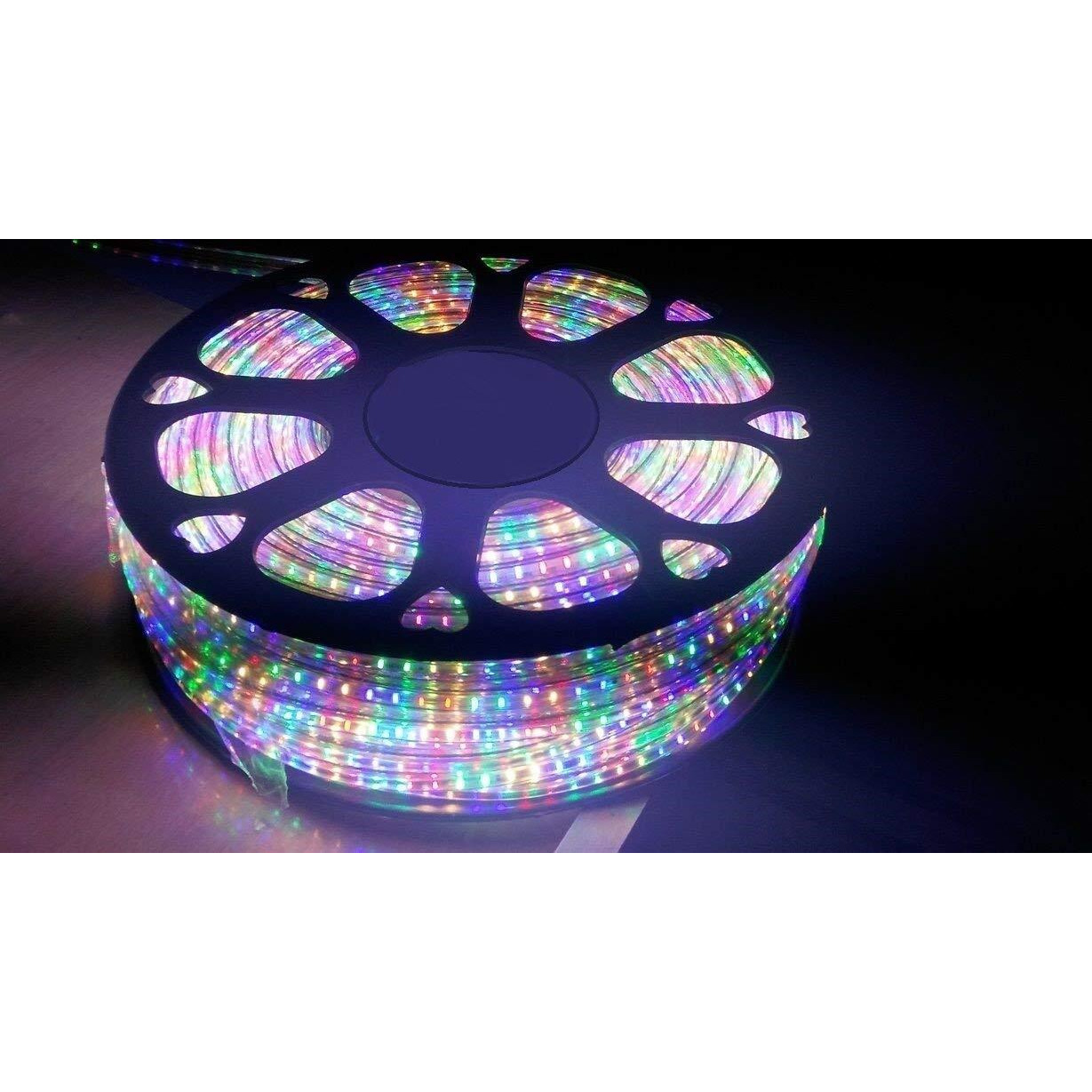 Mufasa LED Rope Light Indoor Outdoor Strip Home Decoration Lights, Diwali Festival Lights False Ceiling, Balcony 220V AC (Non Adhesive Back) (5 Meter, Multicolor)
