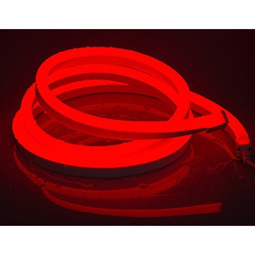 PragAart NEON LED Flexible Strip Light Frosted Rope String for Diwali Christmas Home Decoration (Red, 9 Meter)