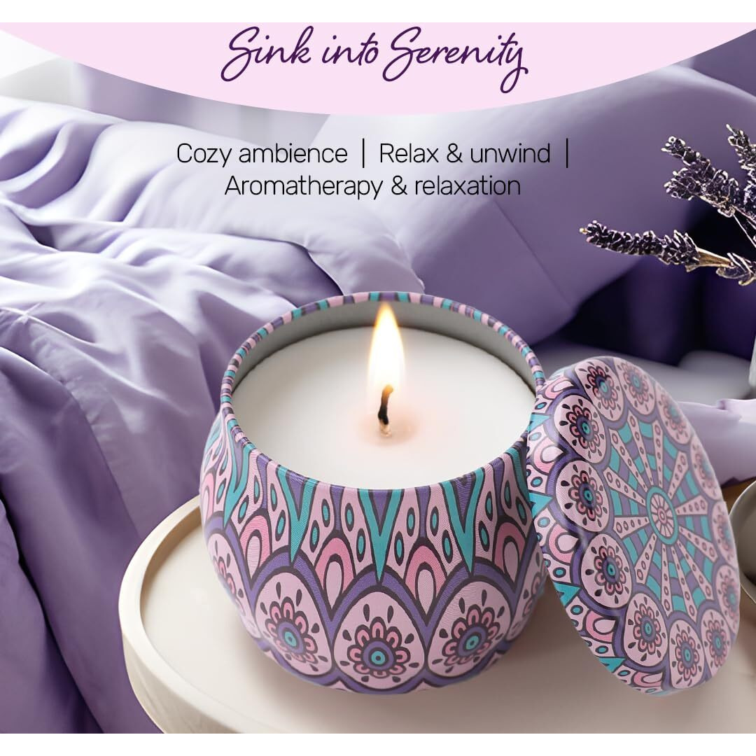 Andme Scented Candles for Home. Diwali Decoration Items for Home Decor, Gift Items, Birthday Gift, Lavender Fragrance(120 GMS)