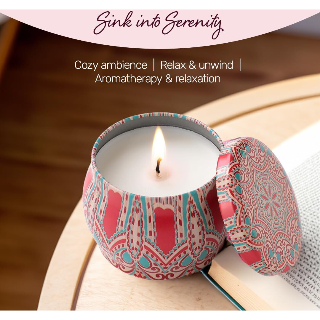 Andme Scented Candles for Home. Diwali Decoration Items for Home Decor, Gift Items, Birthday Gift, Rose Fragrance(120 GMS)
