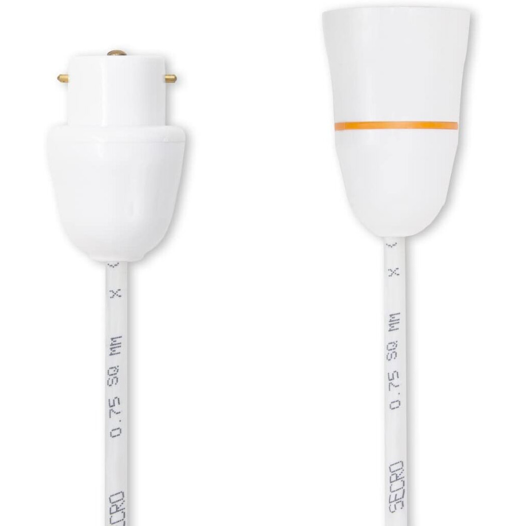 SeCro Bulb Holder B 22 Socket with Flexible Wire & Adaptor Plug for Multipurpose Use Experiments,Parties,Festive Decorations,Diwali,Christmas,etc (5 Meter)