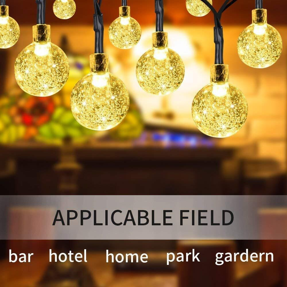 Desidiya 14 LED Crystal Ball String Lights for Diwali, Birthday, Festival, Wedding, Party for Home, Patio, Lawn, Restaurants Home Decoration