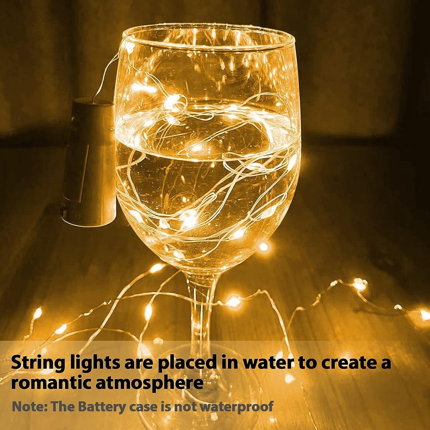 Groeien Pack of 16 Cork Lights for Wine Bottles, 20 LED Copper Wire Bottle Lights String Starry LED Lights for Bottle DIY, Decor, Diwali, Christmas(Batteries Included)