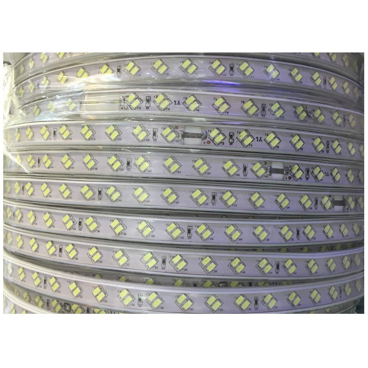 Mufasa Dual Row LED Rope Light Indoor Outdoor Strip Home Decoration Lights, Diwali Festival Lights False Ceiling, Balcony 220V AC (Non Adhesive Back) (Red, 2 Meter)