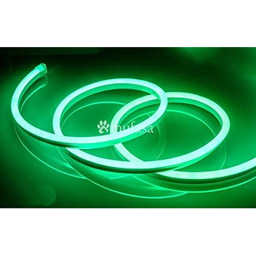 Mufasa LED Neon Light, 8MM Rope Indoor Outdoor Decoration with Connector, Best for Diwali, Festivals 220V AC (NON-ADHESIVE BACK) (Green) (5 Meter)