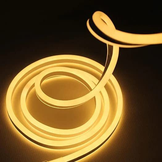 Rufous Neon Rope Light,Waterproof Outdoor Flexible Light with Connector,Silicone Light for Diwali,Christmas,Indoor and Outdoor Decoration. (3 Meter, Warmwhite)
