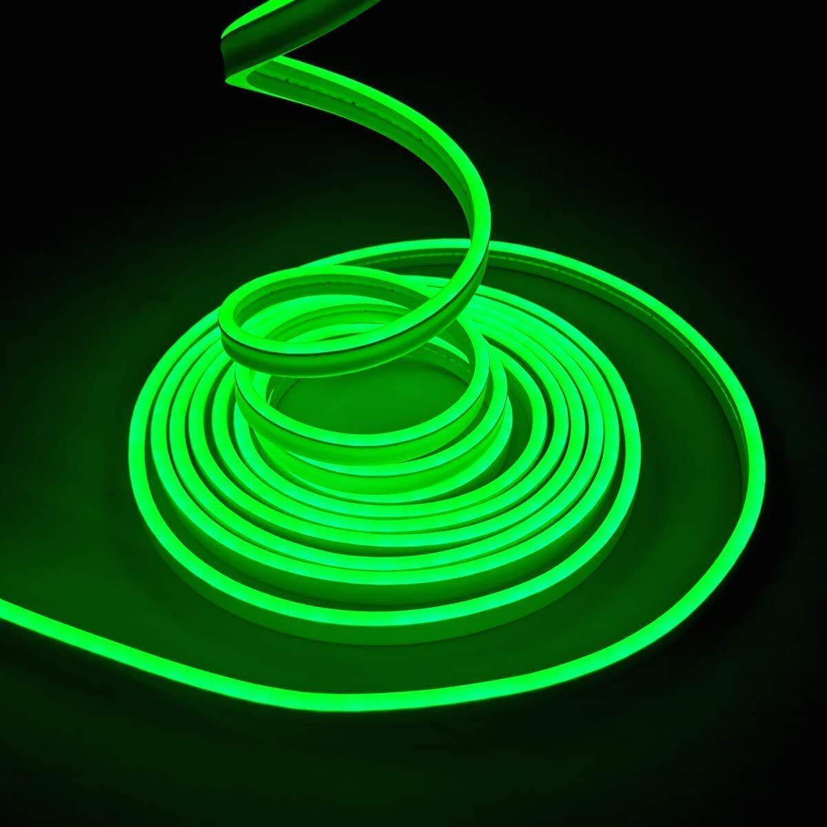 Rufous Neon Rope Light,Waterproof Outdoor Flexible Light with Connector,Silicone Light for Diwali,Christmas,Indoor and Outdoor Decoration. (10 Meter, Green)