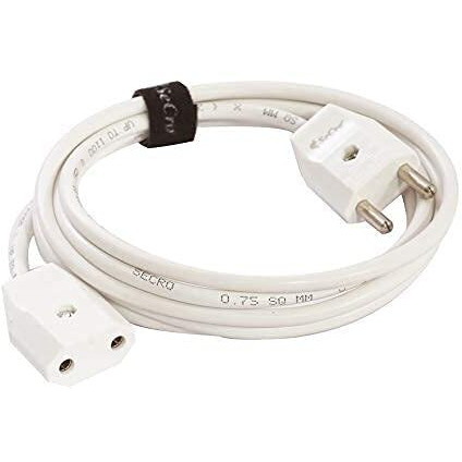 SeCro 2-Pin Flexible Male-Female Socket, Round Wire, Extension Cord for Multipurpose Use,Festive Decorations,Diwali,Christmas,etc (10 Meter)