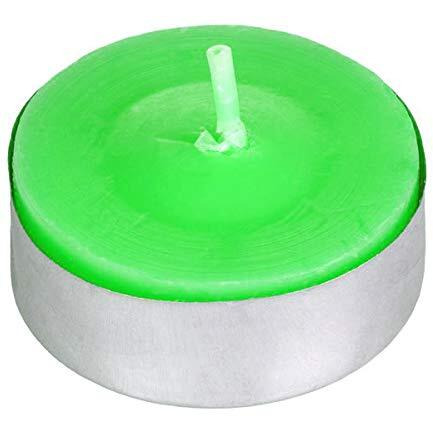 Luces Smokeless Scented Tealight t-lite Floating Candle Decorate Diwali Party (Green Tealight Pack of 40)