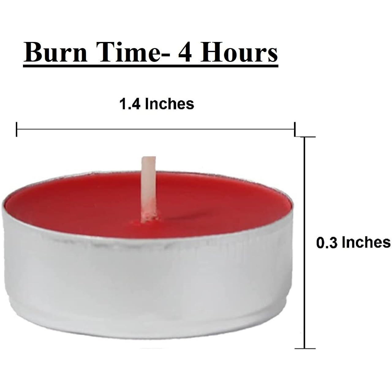 ManavRachit Paraffin Wax Candles Smokeless & Long Lasting Perfect for Decoration of Diwali, Christmas, Dinner, Wedding Parties, Church, Spa, Restaurant(White, Set of 100 - Burn Time 2 Hr)