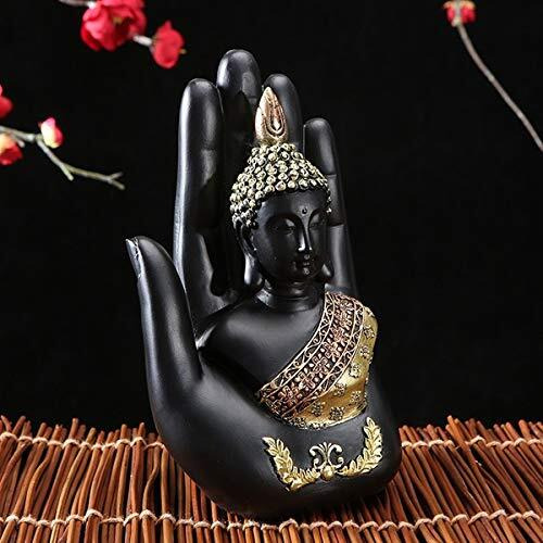The Purple Tree Palm Buddha Idol Statue Figurine (Pack of 1) Buddha Showpiece for Decoration, Diwali Gift, Diwali Decoration