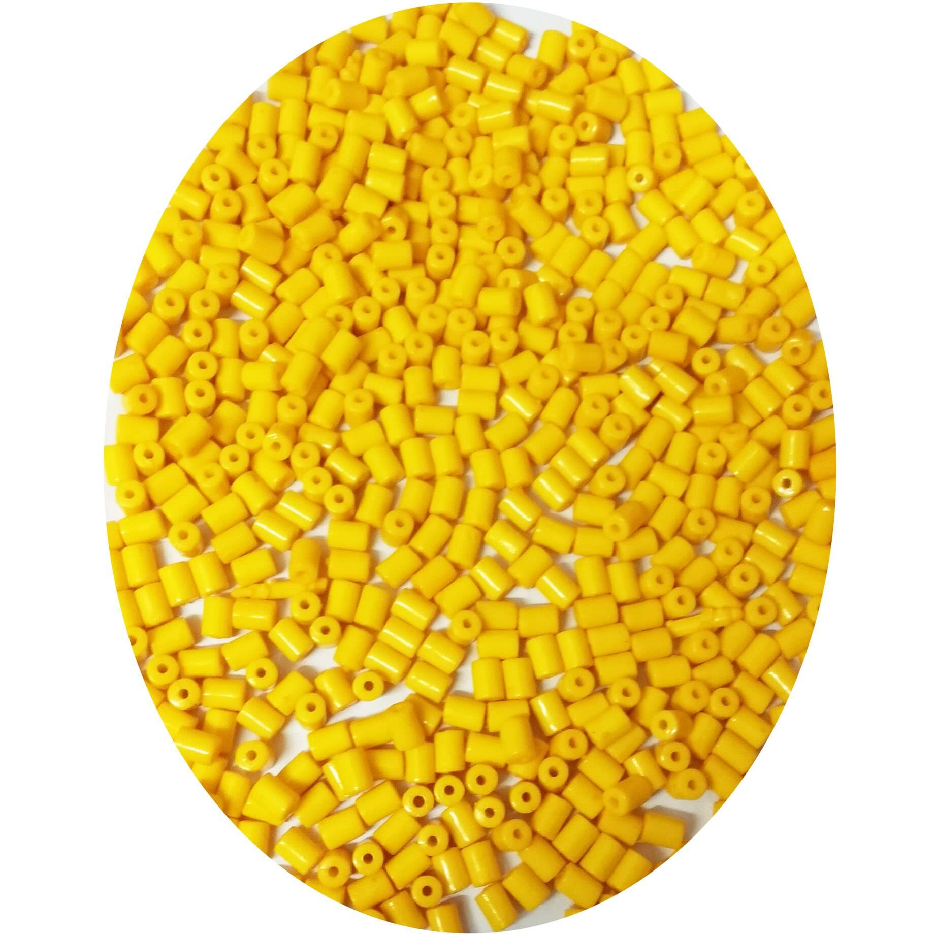 N Creation 100 gm musturd Color Plastic Beads for Craft Jewellery Making Material DIY kit for Art and carfts for Making Diwali Hanging (15)