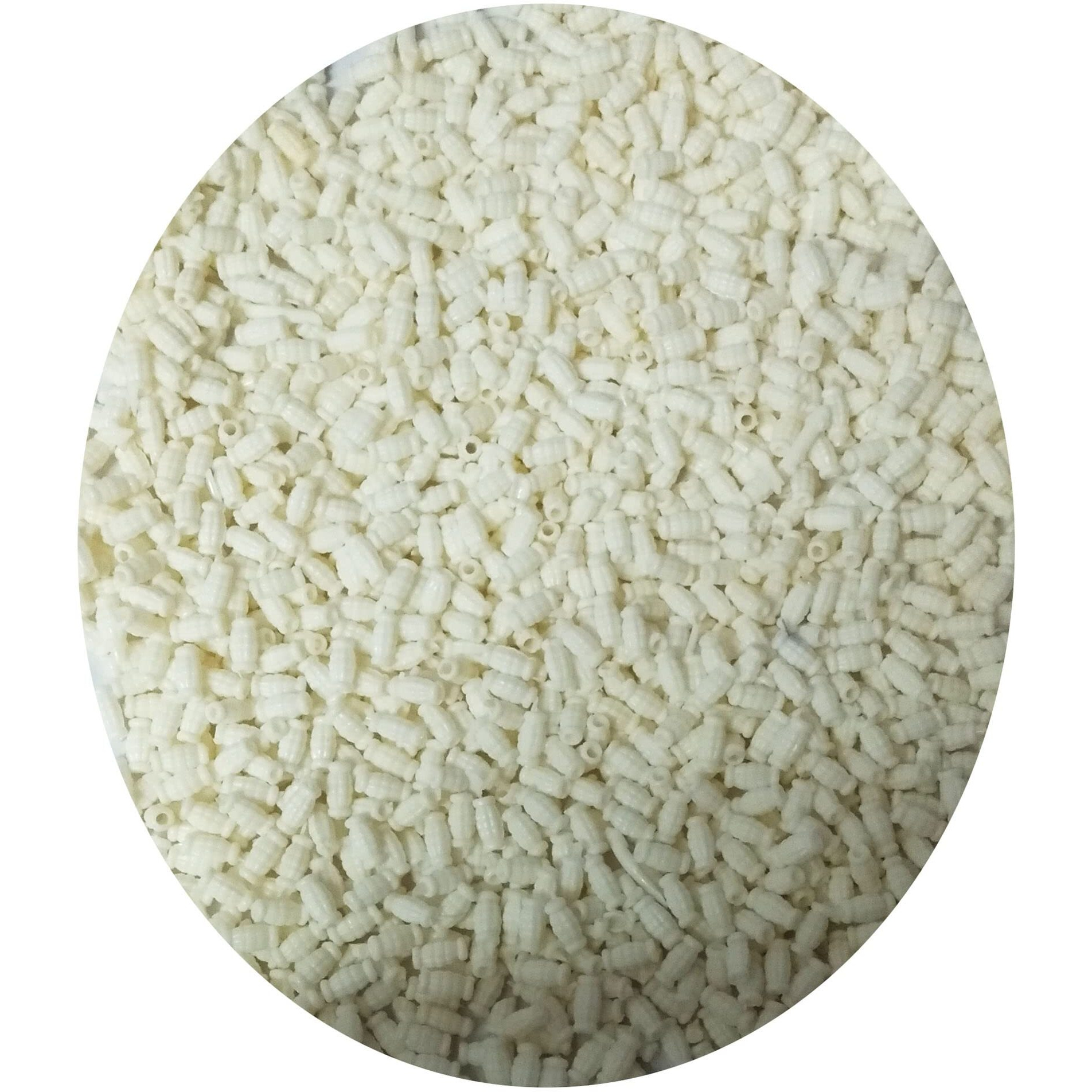 N Creation 6 mm 100 gm White Color Plastic Beads for Craft Jewellery Embroidery Making for Art and carfts for Making Diwali Hanging (20)