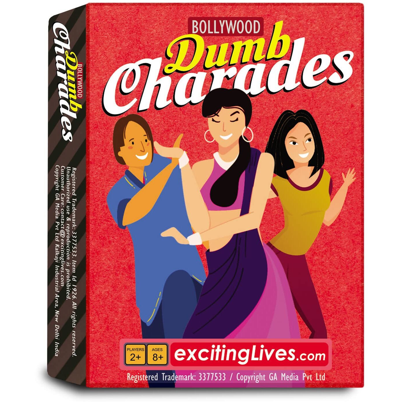exciting Lives Bollywood Dumb Charades - Fun Party Game for Family, Friends, Teens, Gift for Party, Diwali, Festival - 350 Movie Names