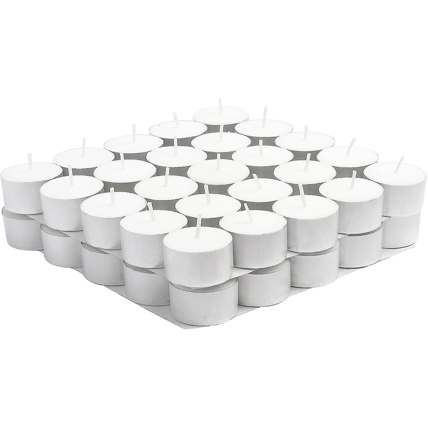 True Decor Wax 7 Hours Burning Tealight Candles Tea Lights For Diffuser Tea Unscented Candle For Diwali Set Of 10 5 x 5 cm