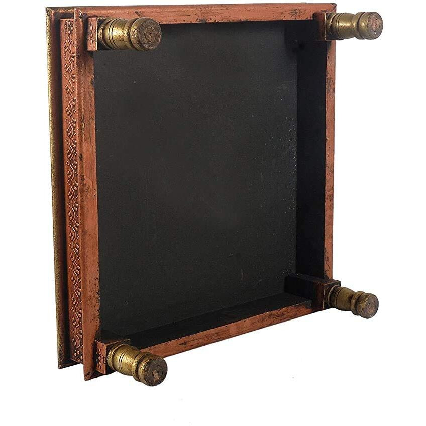 NATURE VIT Home Decor Items | Wooden Bajot for Pooja| Pooja Chowki Big Size | Diwali Decorations Items for Home | Wooden Stool for Sitting | Mandir Decorations Items | Diwali Decor | Room Decor Item
