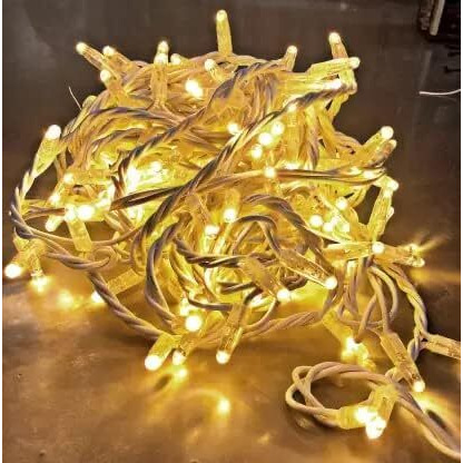 Desidiya LED Rice Lights for Home Decoration Strip and Diwali Christmas Indoor Outdoor Decoration Wedding 20 Meters (Warm White).