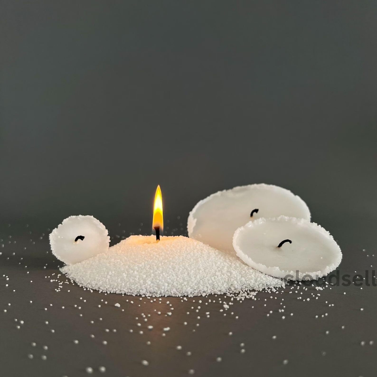 Diablos Customized Powder Candle Making Kit, 200GM Wax with 20 Wicks Refillable Beaded Wax Sand DIY Pearled Candle All Natural Reusable Candle Making Kit Self Extinguish Candle for Home Decor