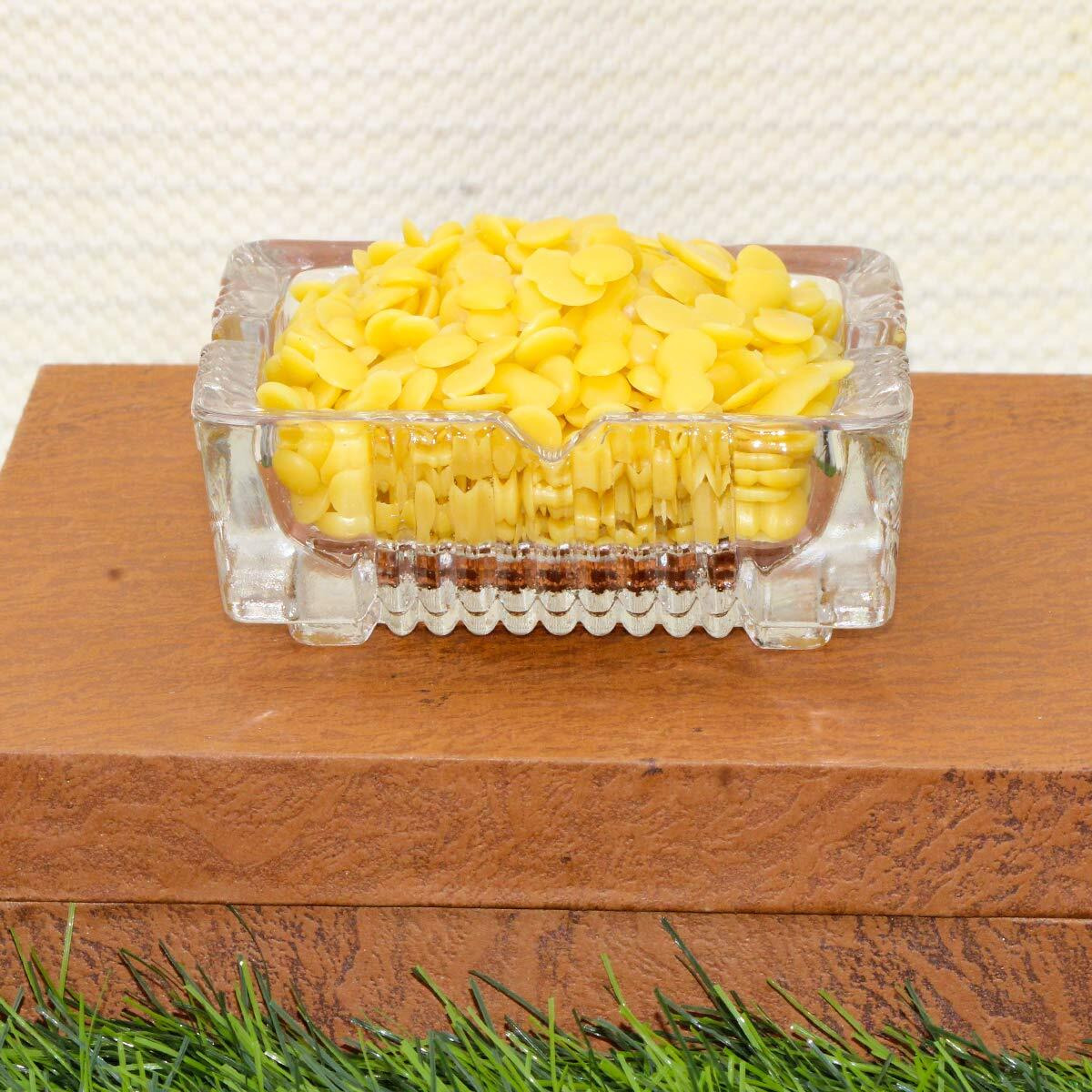Heriyan Soy Wax for Candle Making SOYA Wax 100% Pure and Natural Candle Wax (500, Beeswax Pellets)