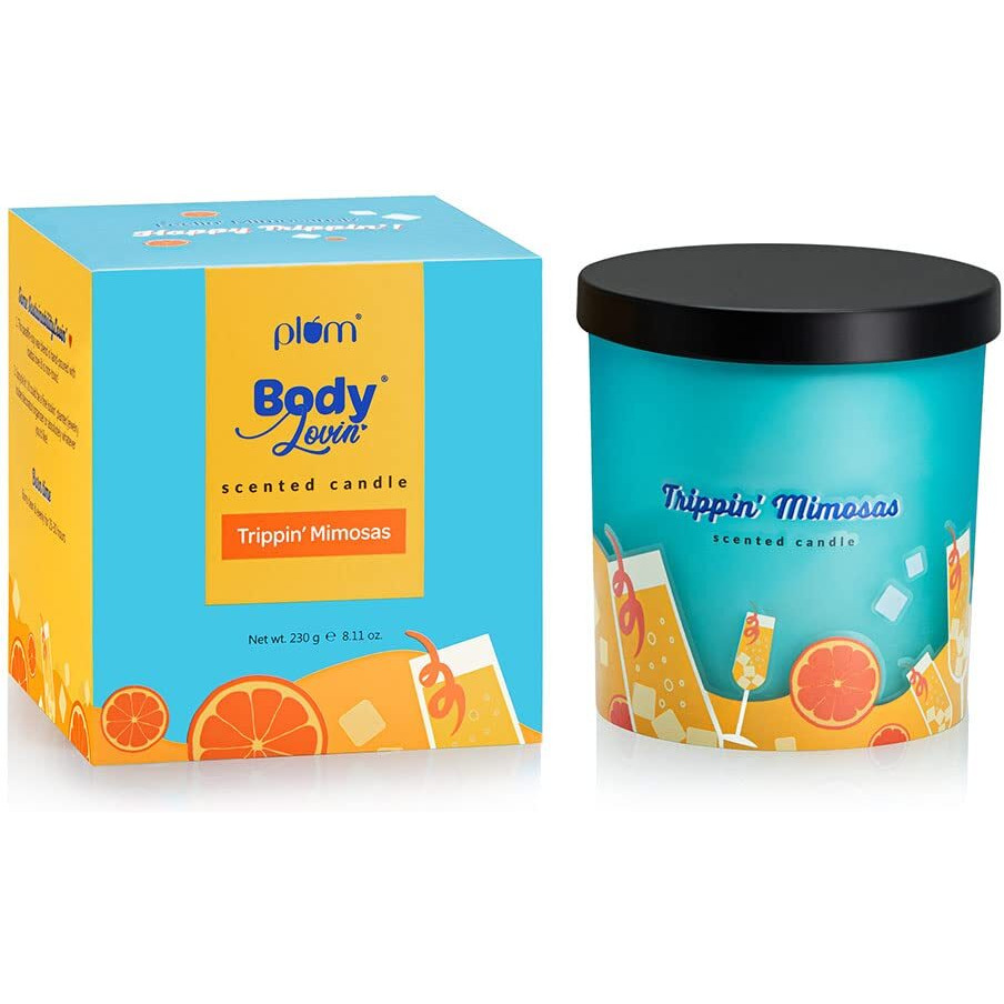Plum BodyLovin Trippin Mimosas Scented Candle | Long-Lasting Fragrance | Evenly Melting Wax