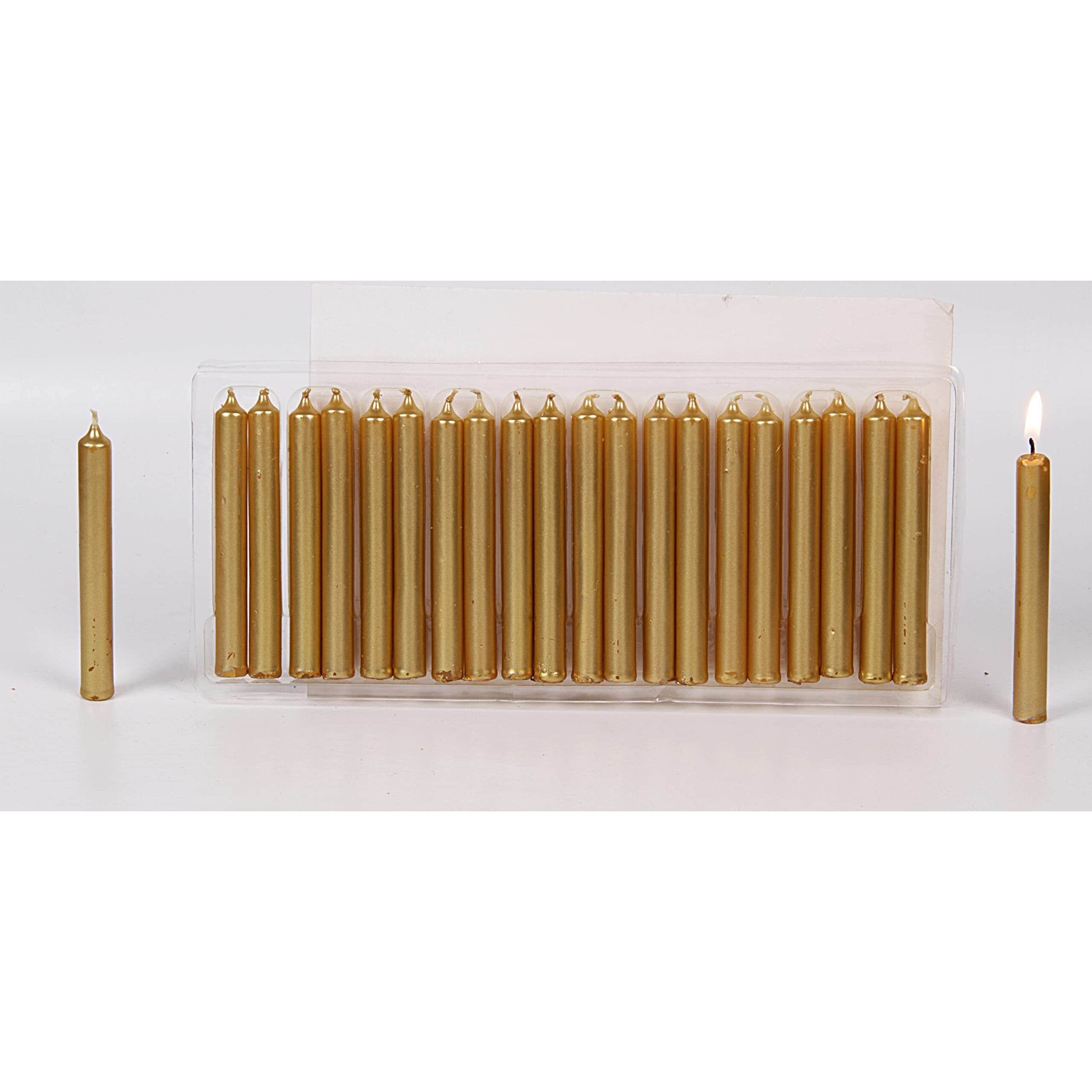 PROSPERRO LUMO by Parkash Candles Chime Candles Set of 20 | Ritual Spell Candle | Unscented, Gold, Wax