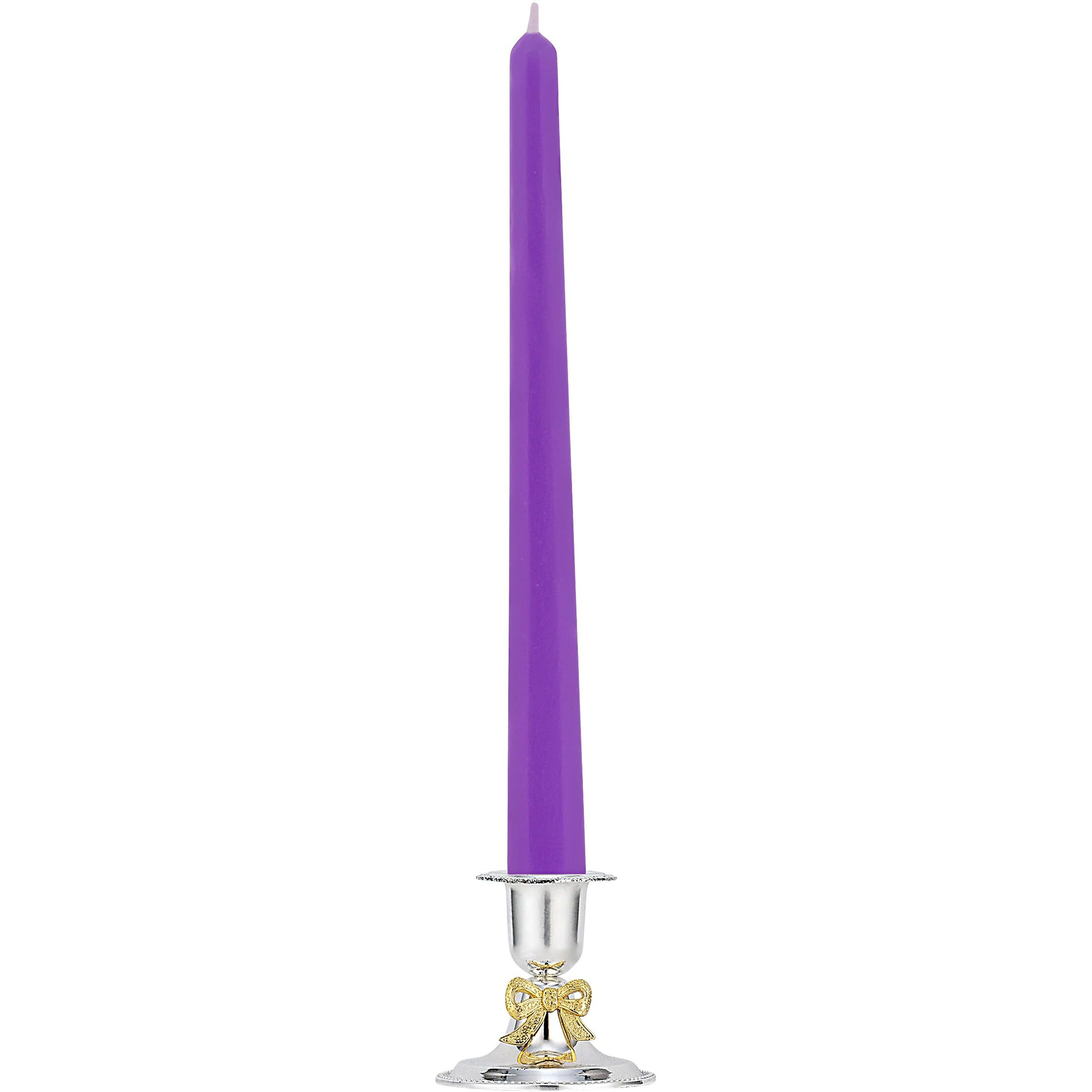 PROSPERRO LUMO by Parkash Candles Unscented Dripless Taper Candles || 10 Inch x 0.75 Inch || Candle Light Dinner || Spell || Set of 4 || Paraffin Wax (Purple)