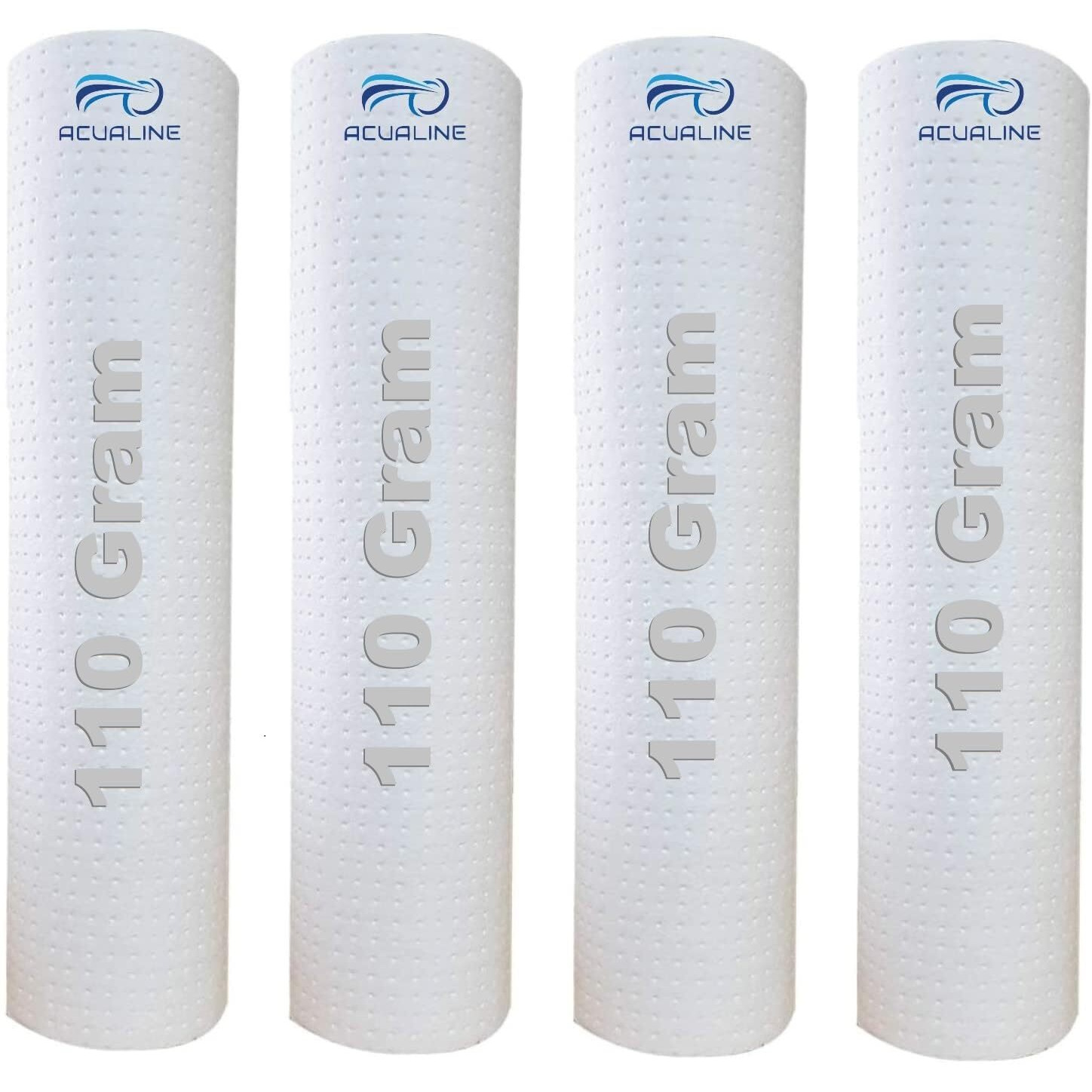 ACUALINE Dotted High Density Spun Filter for Water Purifier, 10 Inch 5 Micron Water Filter Cartridge, 110 gm Filter Candle, Pre Filter Cartridge for RO Water Purifier (Pack of 4)