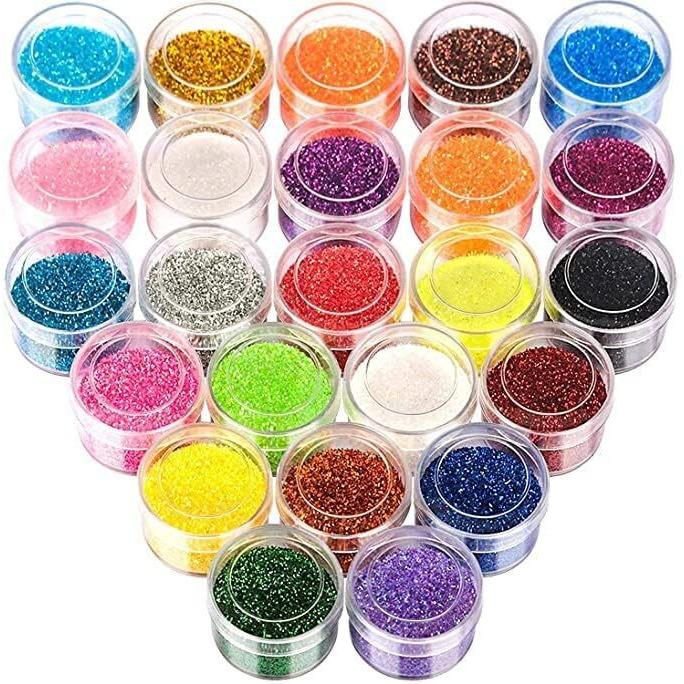 Eclet Fine Glitter for Resin, Set of 12 Colors, LEOBRO Extra Fine Resin Glitter Powder, Nail Glitter, Assorted Craft Glitter for Epoxy Resin Art, Body Face Hair Glitter Bulk, Glitter Tumbler Candle Making