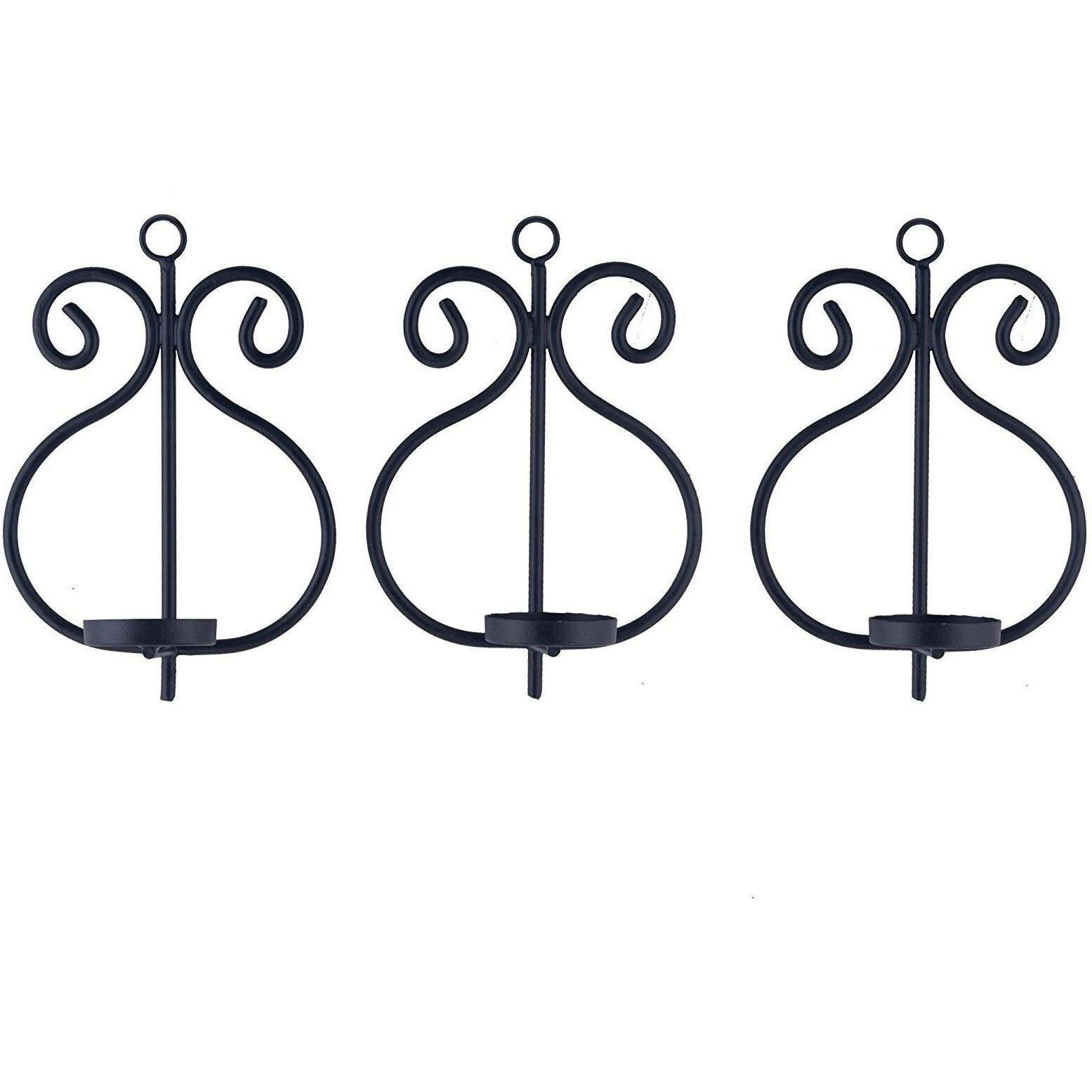 Collectible India Metal Candle tealight holder wall sconces hanging for home decoration (pack of 3)